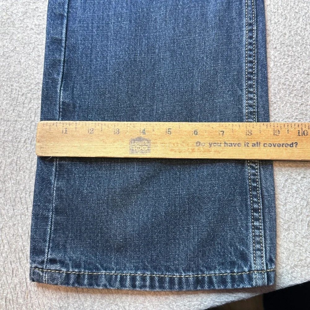 Levi's 527 Jeans Mens 34x34 (35x32) Blue Slim Bootcut Dark Wash Denim Western
